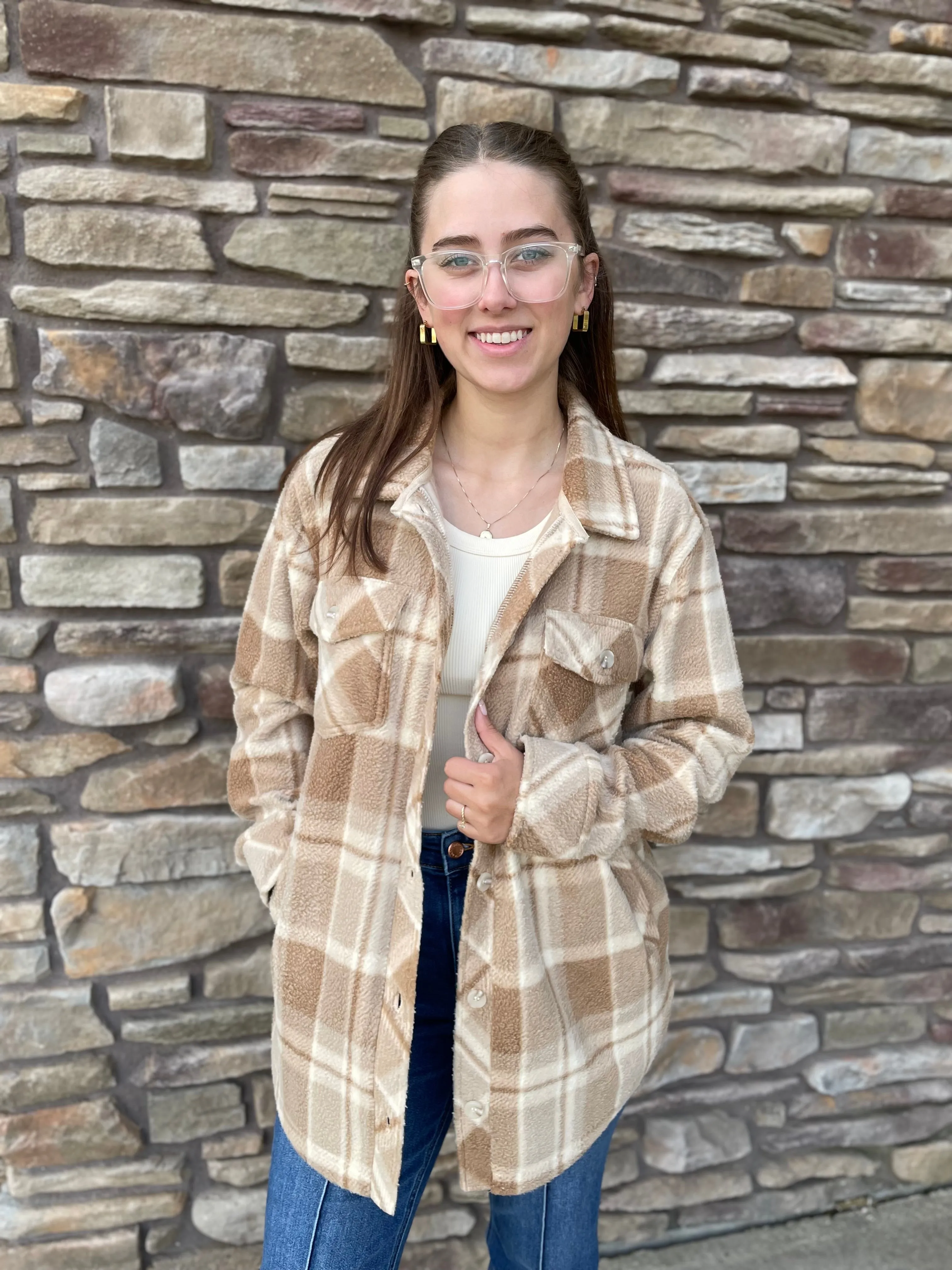 Tulis Jacket | Beige Multi-Plaid