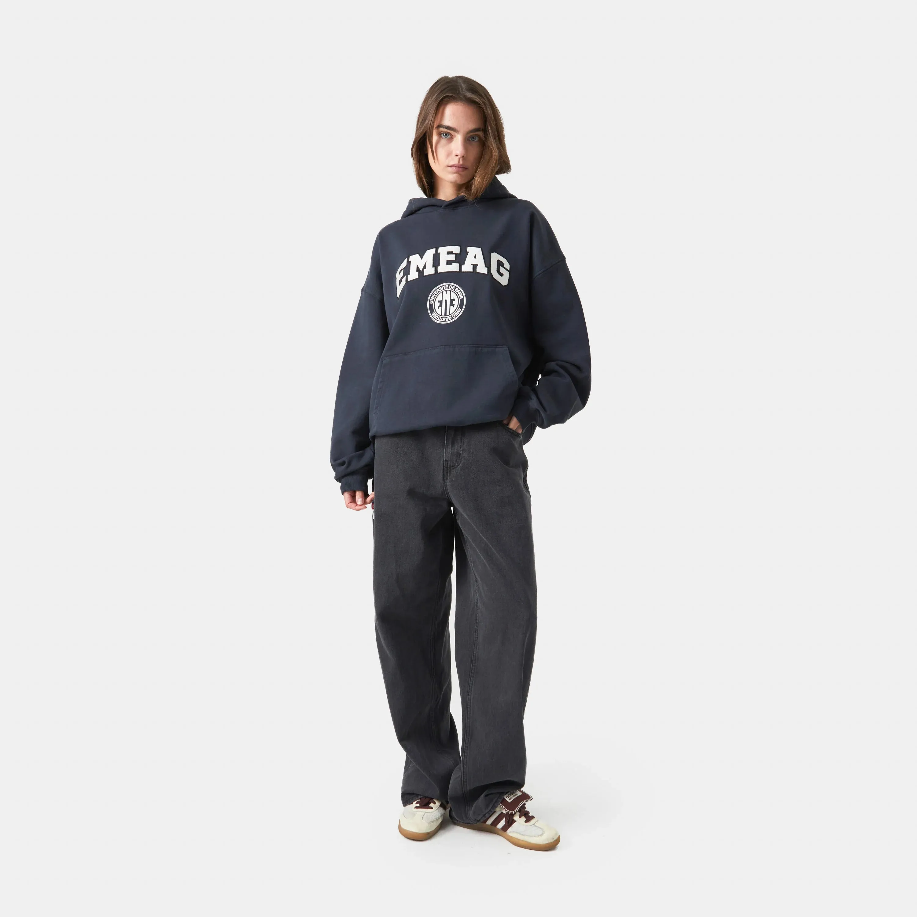 Universitè Navy Oversized Hoodie