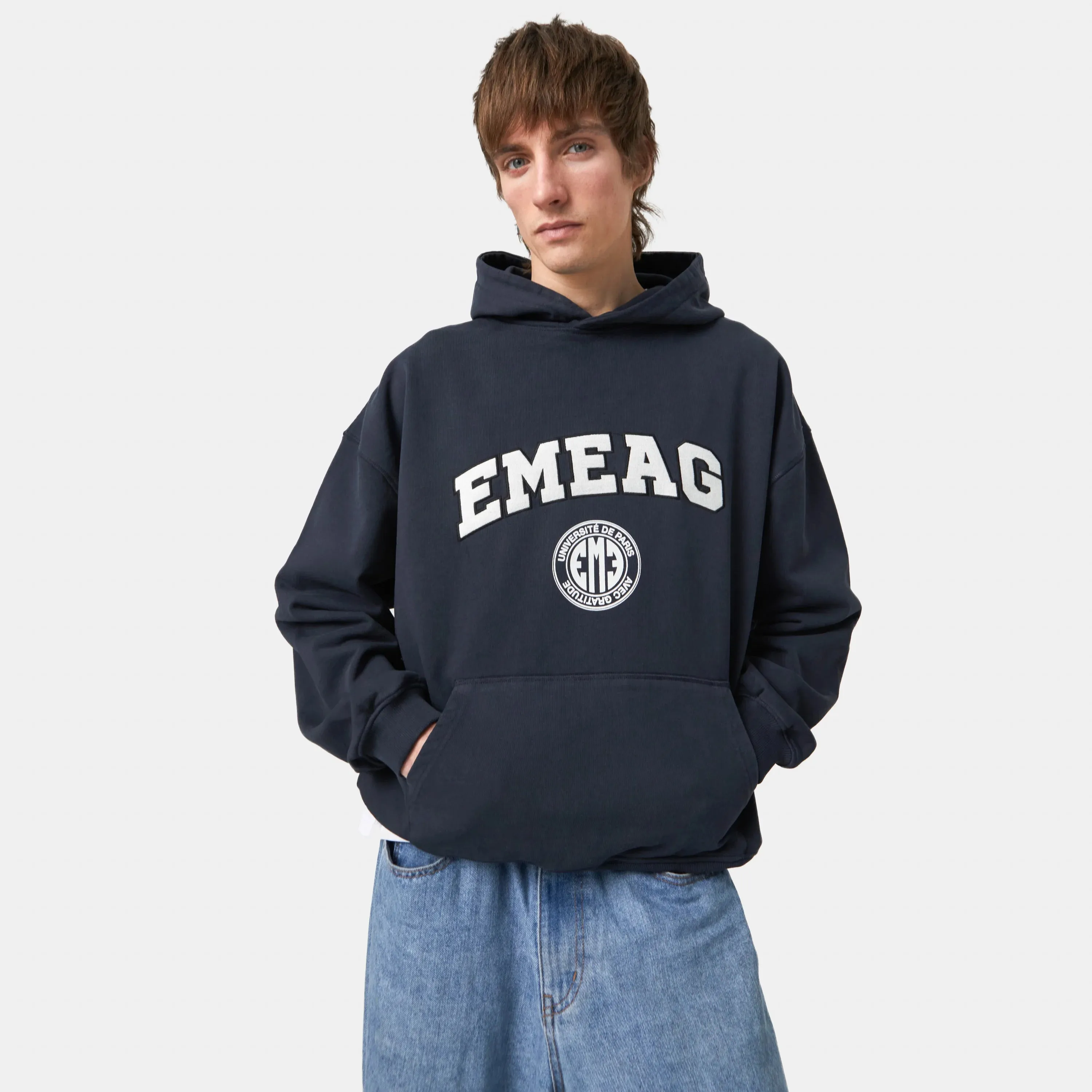 Universitè Navy Oversized Hoodie