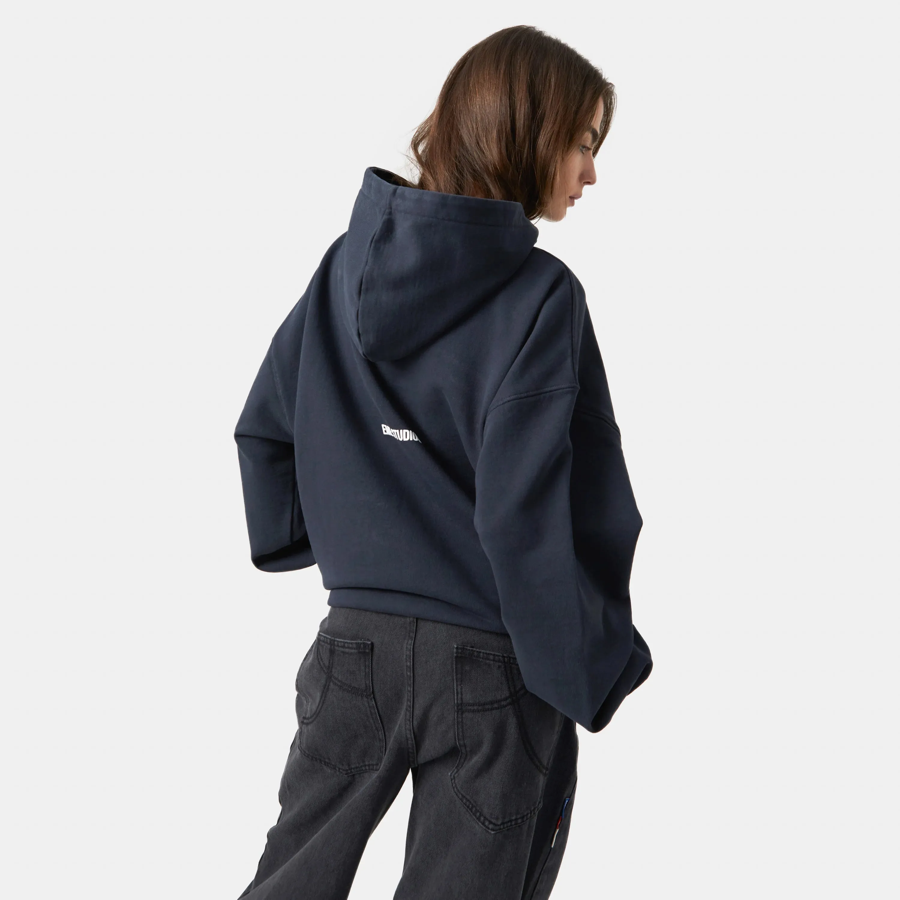 Universitè Navy Oversized Hoodie