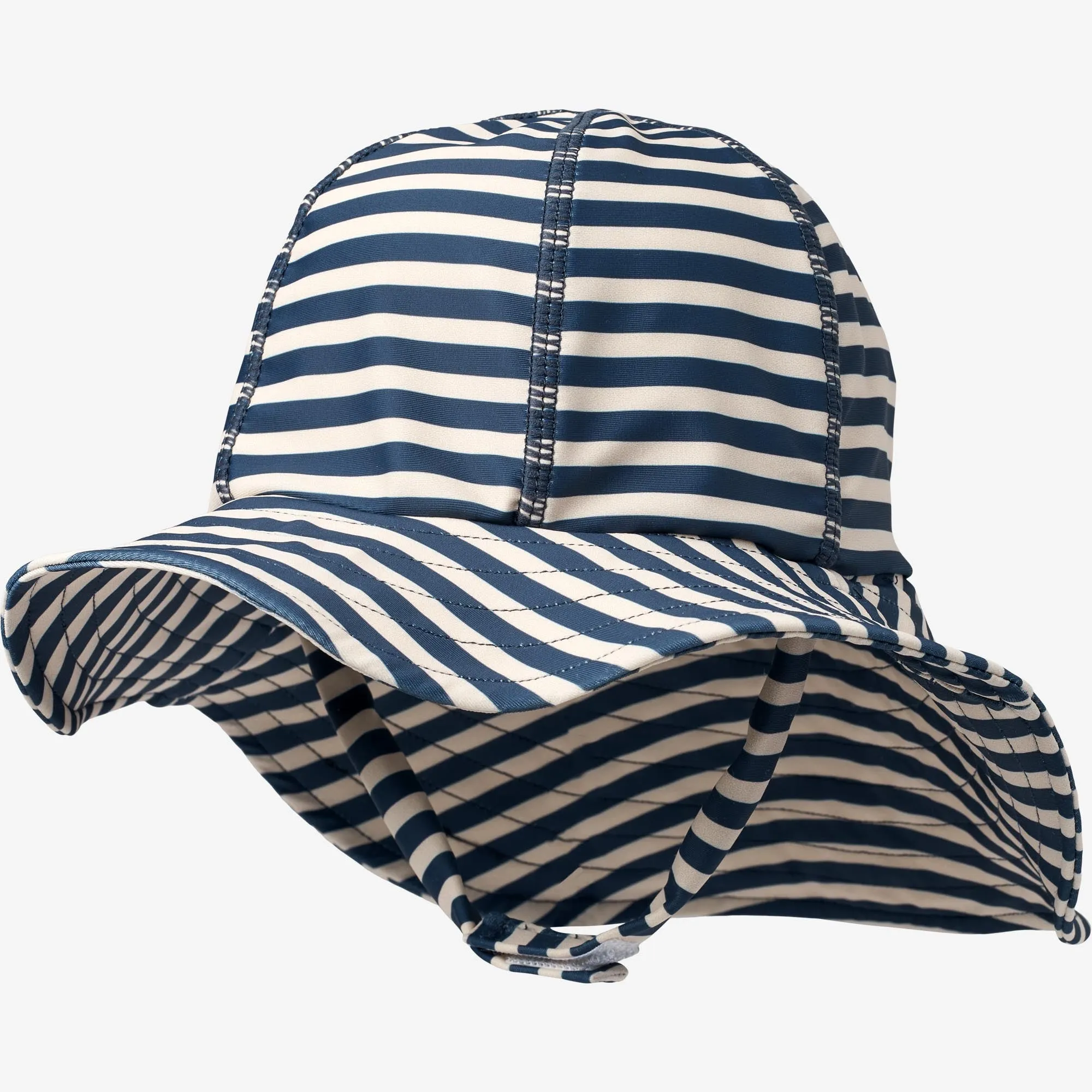 UV Sun Hat - indigo stripe