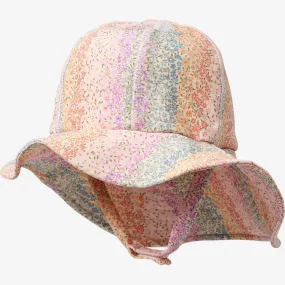 UV Sun Hat - rainbow flowers