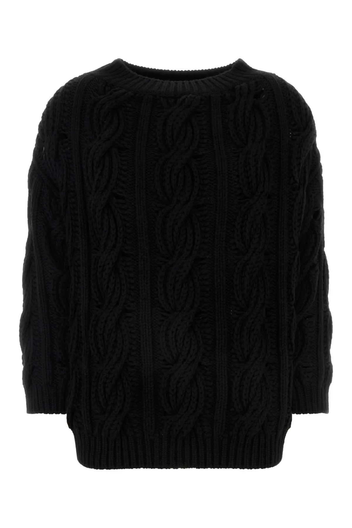 Valentino Garavani Black Wool Sweater