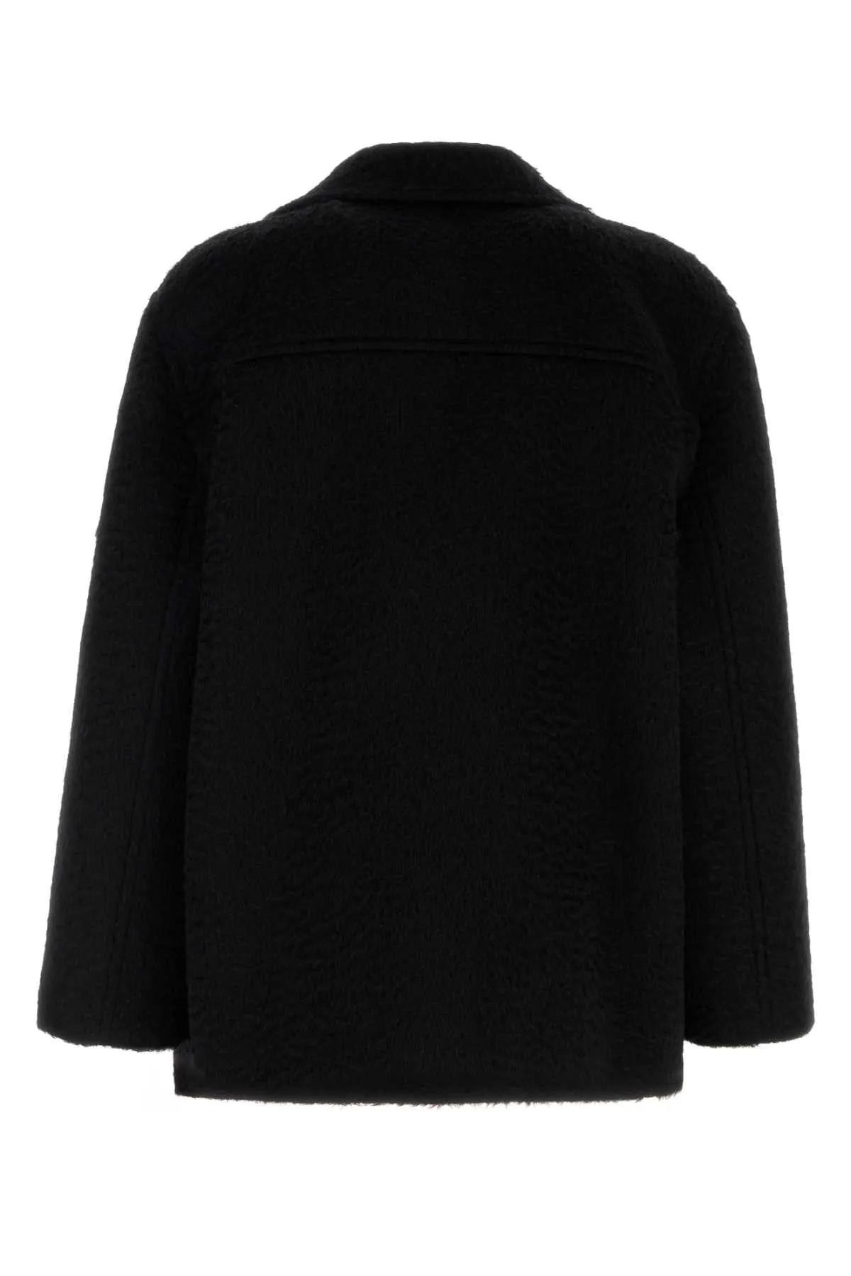 Valentino Garavani Slate Mohair And Wool Coat