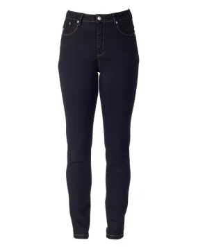 Vassalli Basket Weave Skinny Leg Jeans 5535 - Black