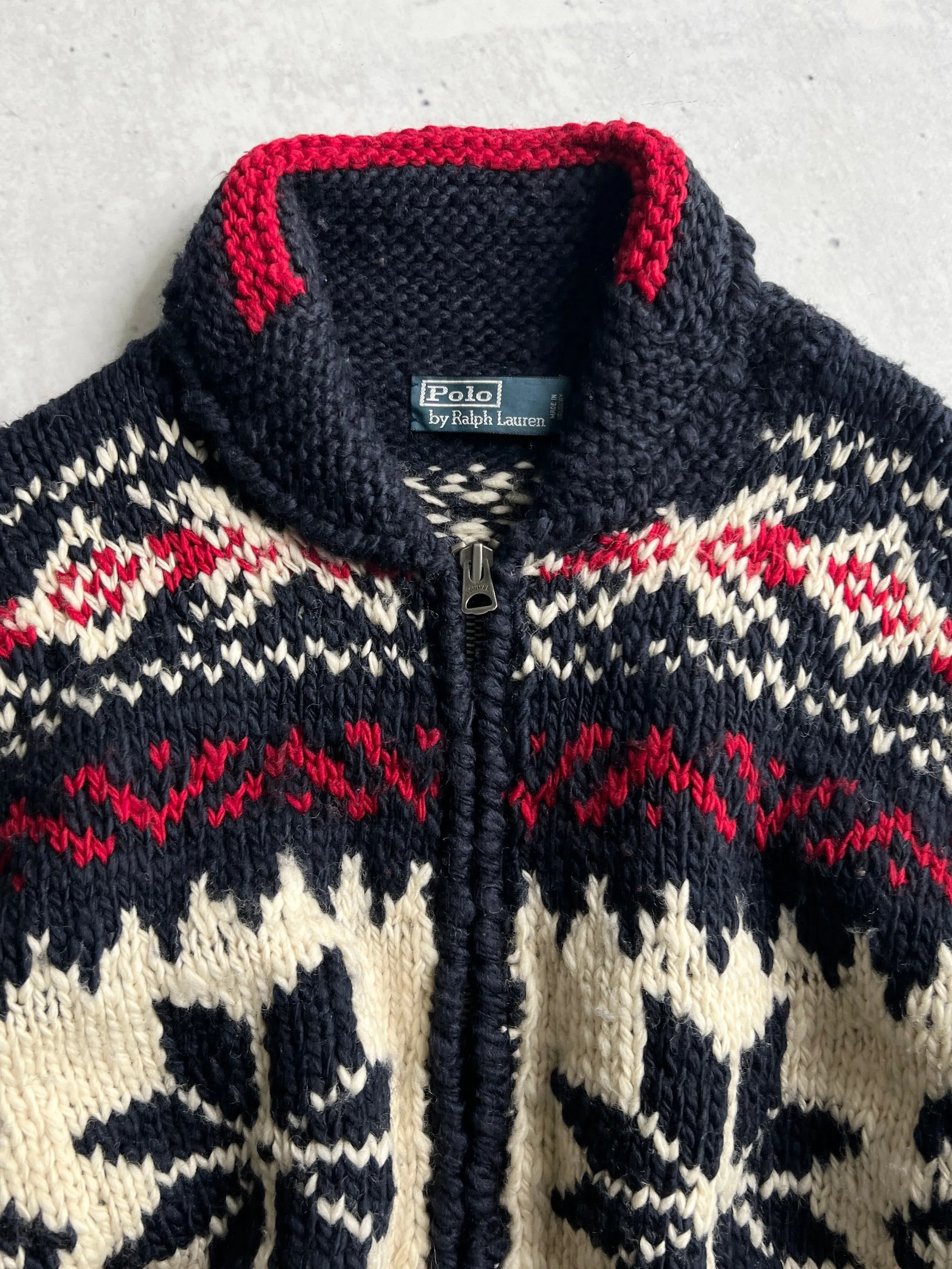 Vintage Ralph Lauren Cowichan Chunky Knit Cardigan (M)