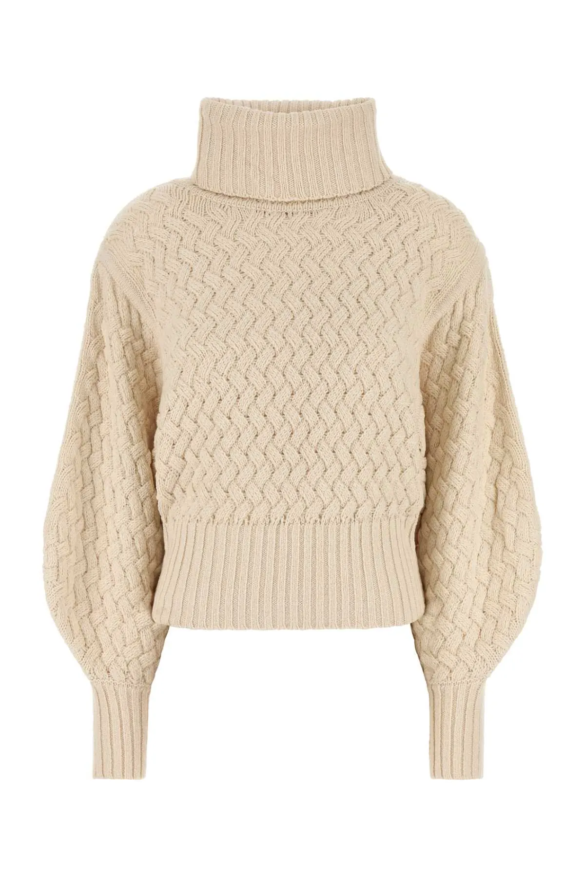 Zimmermann Sand Wool Blend Illustration Sweater